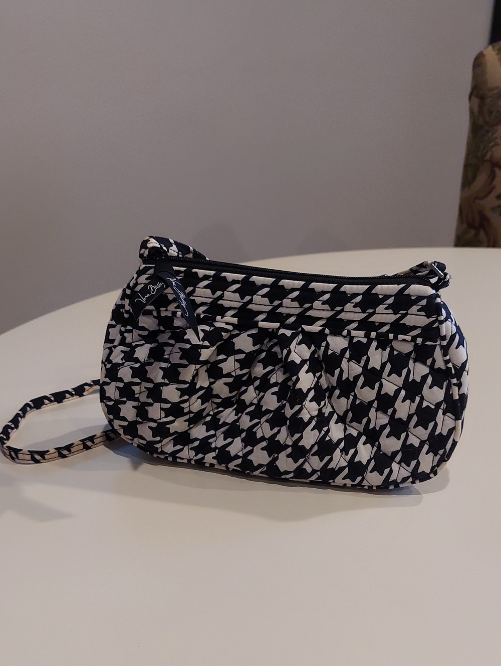 Vera Bradley Black & White Houndstooth Crossbody Bag
